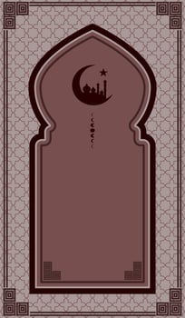Islamic mat geometric background vector