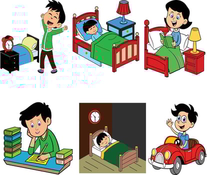Boy lifestyle design art vector