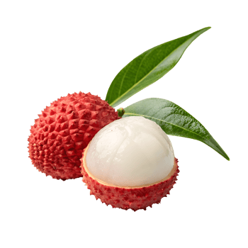 Fresh lychee fruit showcasing vibrant red skin and juicy white flesh png