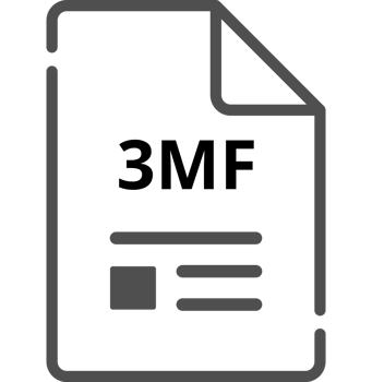 3mf File Icon Minimal Outline With Symbols png