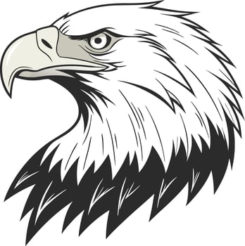 Patriotic Bird with Stars and Stripes vector