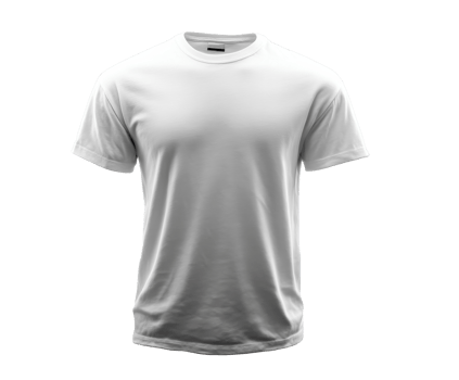 Basic short sleeve white t-shirt for casual wear and everyday use png