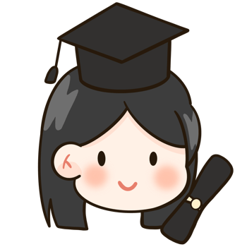 a cartoon girl wearing a graduation gown and cap with a diploma. png