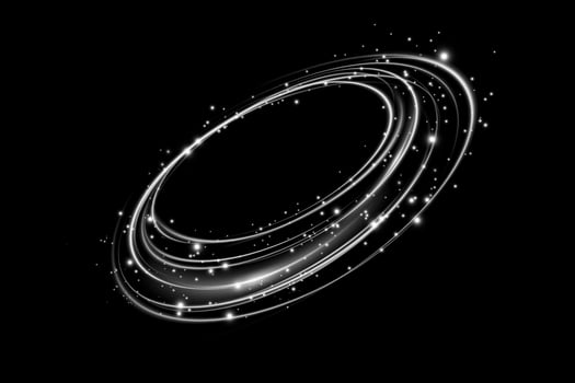 Cosmic Rings and Stars Beautifully Set Against a Dark Background Creating a Stunning Visual Experience vector