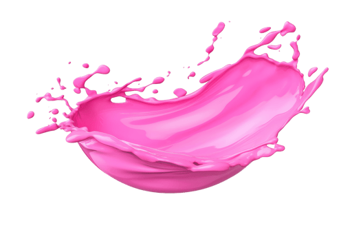 A vibrant splash of pink liquid forms dynamic, curved shape against transparency background, capturing motion and fluidity png