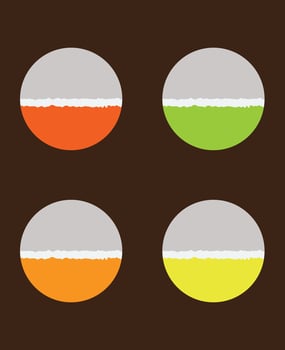 A set features abstract geometric shapes as design elements vector