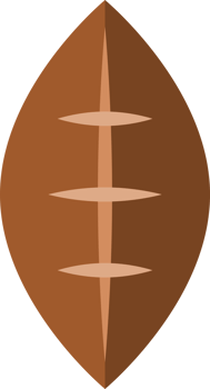 Brown rugby ball sport png