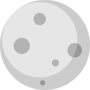 Circle full moon icon png