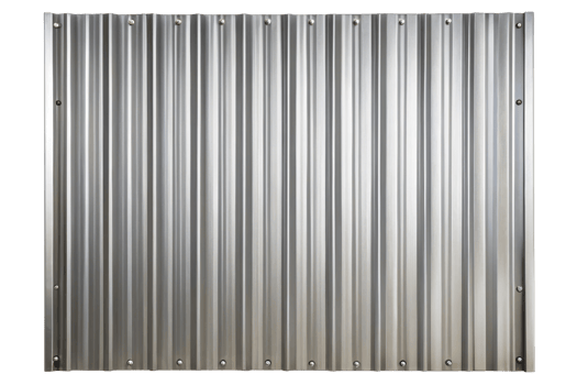 Corrugated metal roofing panel for construction projects png
