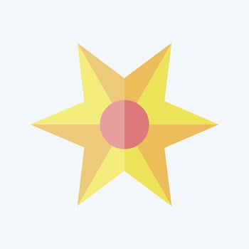 Icon Star Astrology. related to Astrology symbol. flat style. design editable vector