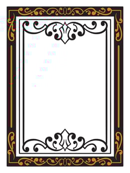 Classic Frame Borders with Ornate Style vector