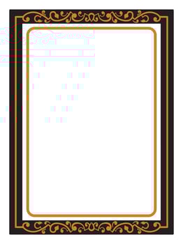 Single Scrollwork Border with Flourish vector