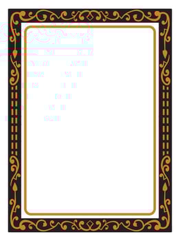 Formal Invitation Border Design vector