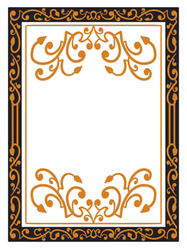 Beautiful Ornamental Borders for Wedding Stationery vector