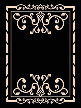 Antique Book Scroll Borders for Covers vector