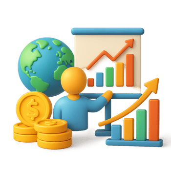 Business growth chart png