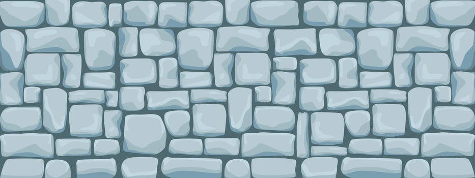 Stone Wall Texture, tile pavement illustration. vector
