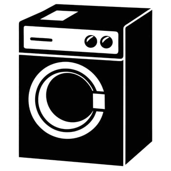 Washing Machine Illustration Graphic Element vector