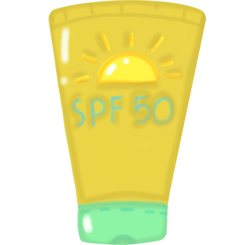 Summer facial sunscreen png