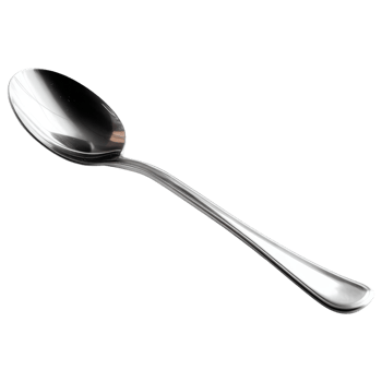 shiny stainless steel spoon with sleek design isolated on transparency background png