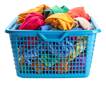 basket with clothes png
