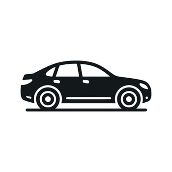 black car isolated on white vector
