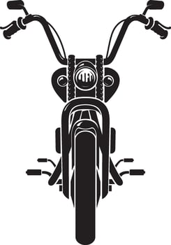 Chopper Motorcycle Front Wheel vector
