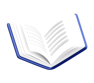 3D Open Book Icon for Education and Reading Concept png