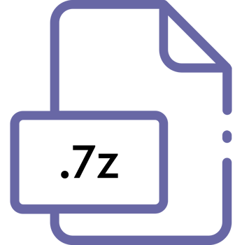 Magenta 7z File Icon png