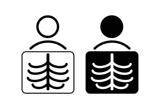 X-ray icon medical design vector