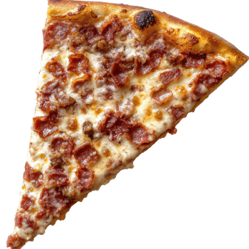Pizza slice pepperoni on transparent Background png