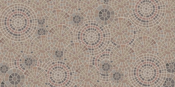 Circular Stone Mosaic Tile Texture illustration for any background purposes. vector