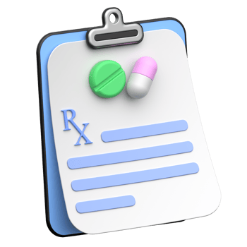 3D icon of a Doctor's Prescription png