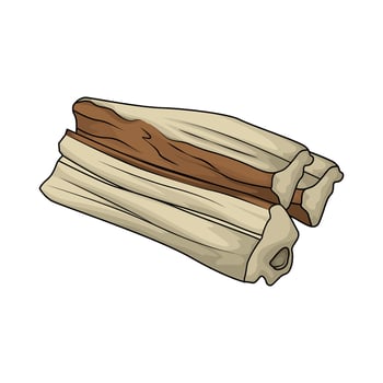 wooden pieces of wood vector