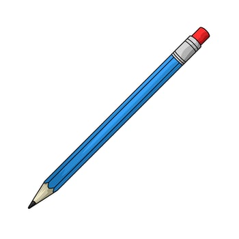simple blue pencil vector