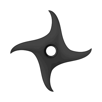 Traditional ninja star illustration vector