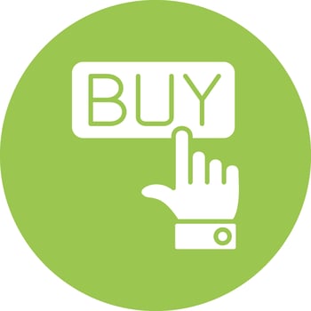Buy Button Clean Shape Symbol vector