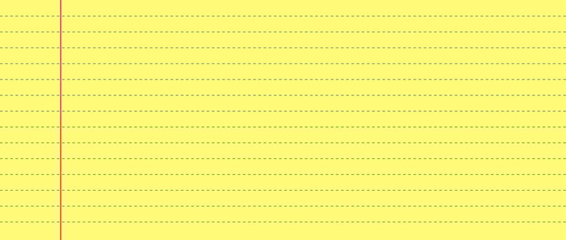 Yellow lined legal pad paper. A notepad sheet with horizontal blue lines and red margin, ideal for digital scrapbooking, collage, and background use. vector
