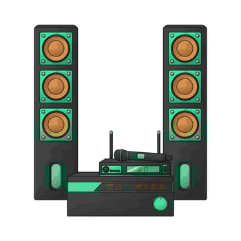 Best sound system vector