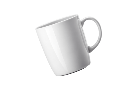 clean white mug mockup is perfect for showcasing your designs or branding ideas in stylish way png