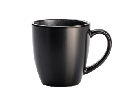 sleek black mug mockup perfect for showcasing your designs or branding ideas in stylish way png