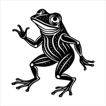 Frog Standing Photo vector