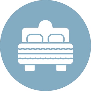 Bed Lined Visual Concept vector