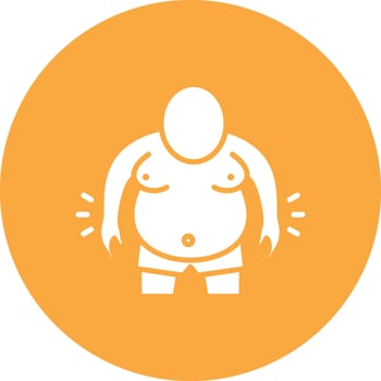 Overweight Cool Tone vector