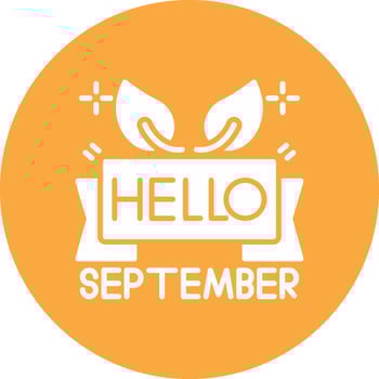 September Digital Abstract Form vector