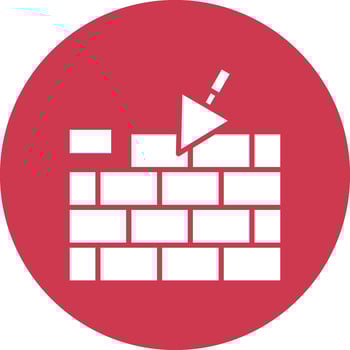 Brickwall Subtle Shadow Icon vector