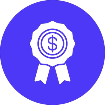 Casino Medal Stylish App Element vector
