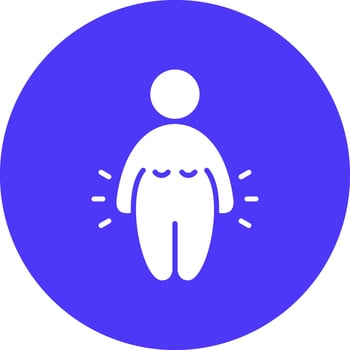 Obesity Interactive UI Graphic vector