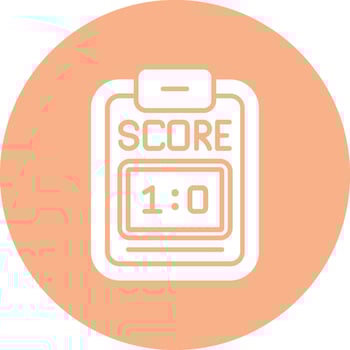 Scoreboard Shadowed Icon Style vector