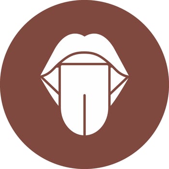 Tongue Abstract Web Element vector